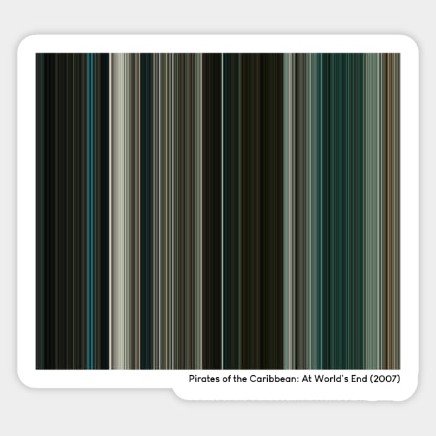 Pirates of the Caribbean: At World's End (2007) - Every Frame of the Movie Sticker by ColorofCinema